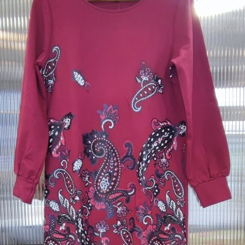 Robe courte Robe pull bordeaux - Jacqueline Riu - Modalova