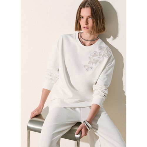 Sweat-shirt Sweat avec fleurs brodées - Liu Jo - Modalova