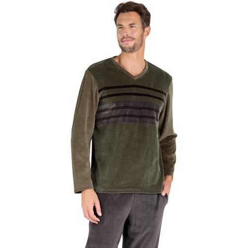 Ensembles de pyjama Pyjama long col V velours - Eminence - Modalova