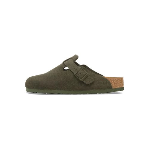 Sabots Boston Suede Leather Narrow Thyme - BIRKENSTOCK - Modalova