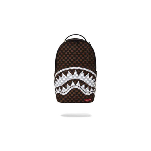 Sac a dos Brown And Cream Drip Check Shark - Sprayground - Modalova