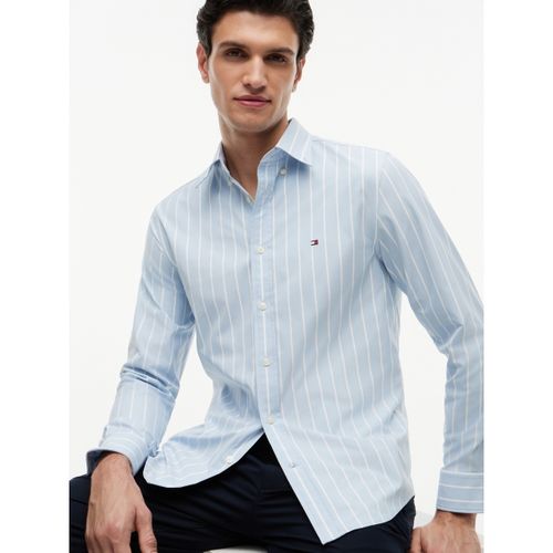 Chemise Mw0mw43430 Performance Poplin Strip - Tommy Hilfiger - Modalova