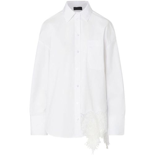 Chemise Chemise en popeline avec dentelle - Liu Jo - Modalova