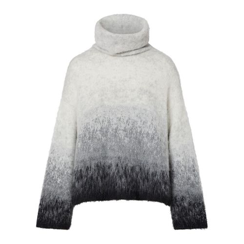 Pull Col roulé jacquard en laine brossée - Liu Jo - Modalova