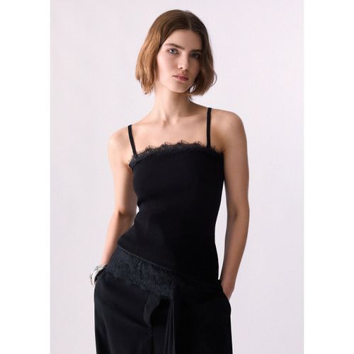 Blouses Top Asymétrique avec Détails en Dentelle - Liu Jo - Modalova