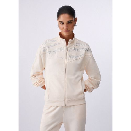 Sweat-shirt Sweat avec zip et applications - Liu Jo - Modalova