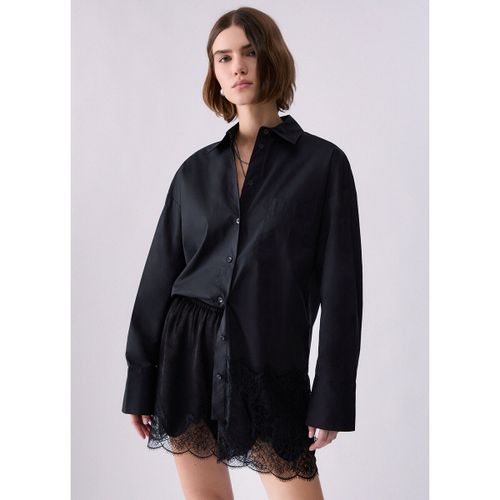 Chemise Chemise en popeline avec dentelle - Liu Jo - Modalova
