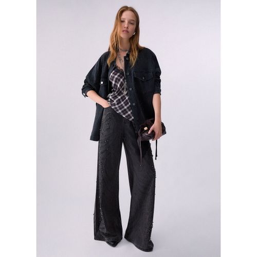 Jeans Jean évasé orné de médaillons - Liu Jo - Modalova