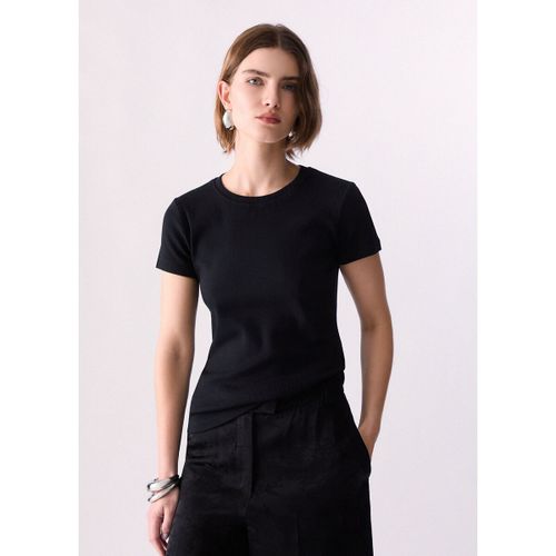T-shirt T-shirt côtelé avec patch logo - Liu Jo - Modalova