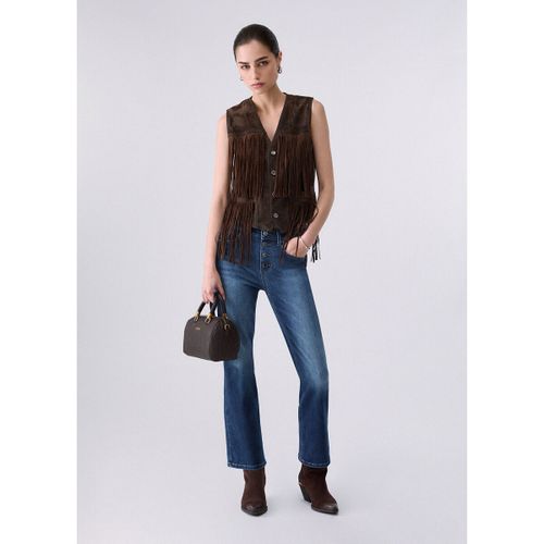 Jeans Jean bootcut avec boutons bijoux - Liu Jo - Modalova