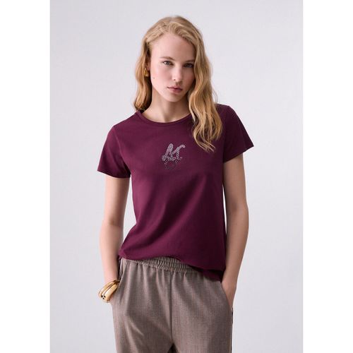 T-shirt T-shirt avec logo et strass - Liu Jo - Modalova