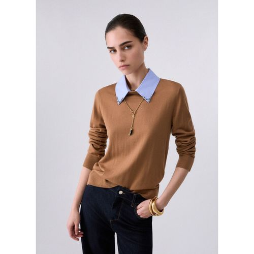 Pull Pull avec détail en popeline - Liu Jo - Modalova