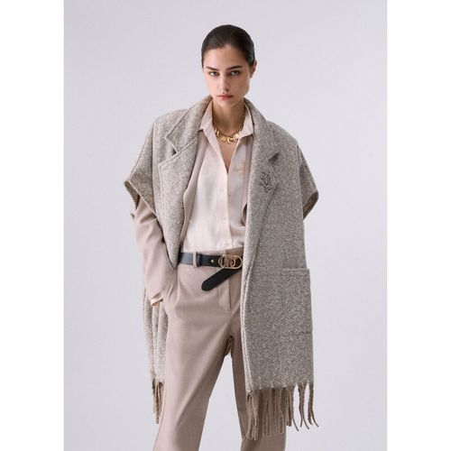 Manteau Poncho long en jacquard - Liu Jo - Modalova