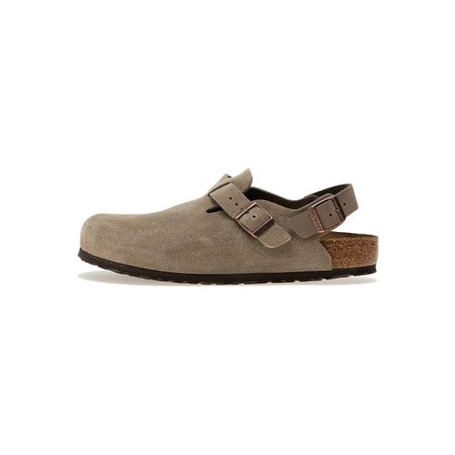 Sabots Tokio Suede Leather Taupe - BIRKENSTOCK - Modalova