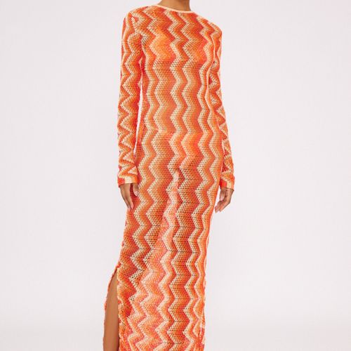 Robe Blueman Laranja Tricot - Blueman - Modalova
