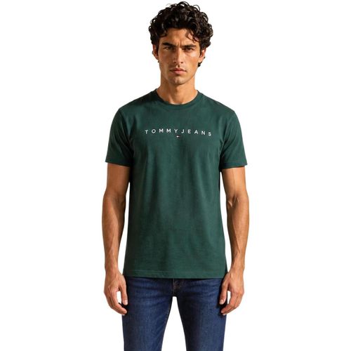 T-shirt TJM REG LINEAR LOGO DM0DM20744 - Tommy Hilfiger - Modalova