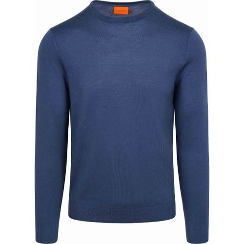Sweat-shirt Pull Laine Mérinos Bleu Royal - Suitable - Modalova