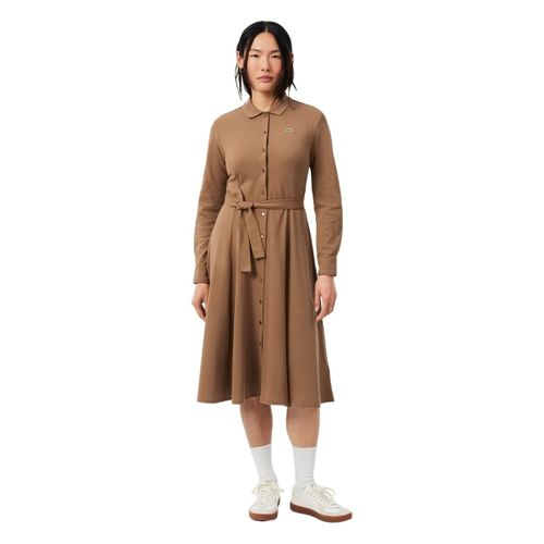 Robe Robe polo longue Ref 68988 SIX Marron - Lacoste - Modalova