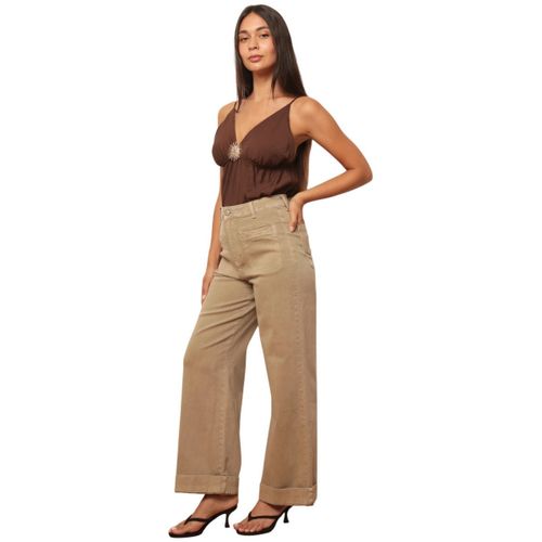 Jeans larges Jeans - Taupe - La Modeuse - Modalova