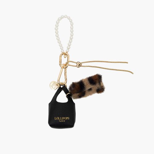 Porte clé Bijou de sac noir et léopard Tissalia - Lollipops - Modalova