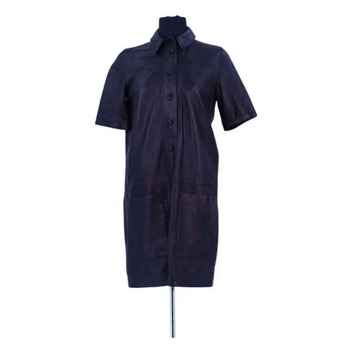 Robe courte Robe en cuir noire - Burberry - Modalova