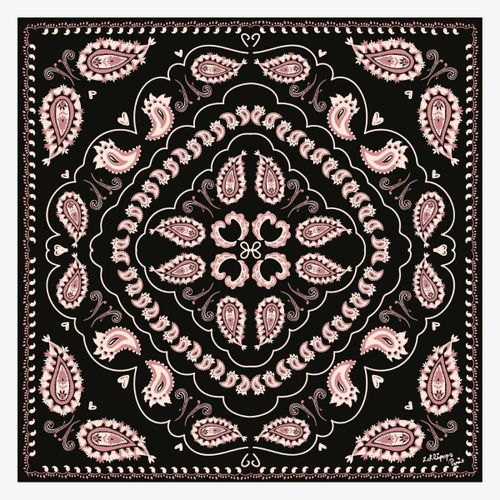 Echarpe Foulard carré noir Tricia - Lollipops - Modalova