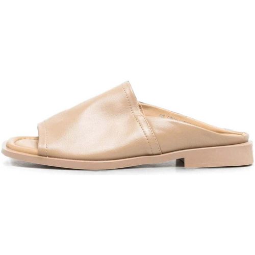 Mules Women's Beige Open-Toe Slippers - Sergio Moretti - Modalova