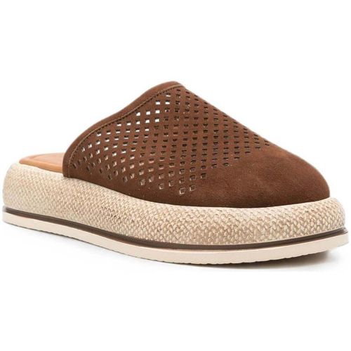 Mules Women's Brown Wedge Mule Slippers - Sergio Moretti - Modalova