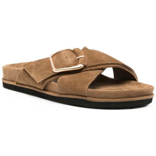 Sandales Women's Brown Open-Toe Slippers - Sergio Moretti - Modalova