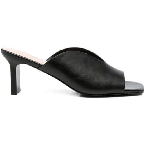 Mules Women's Black Dress Open-Toe Slippers - Sergio Moretti - Modalova