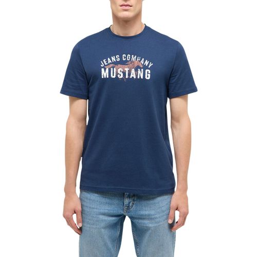 T-shirt Mustang 2500863447 - Bleu - Mustang - Modalova