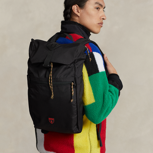 Sac à dos à rabat en toile - Polo Ralph Lauren - Modalova