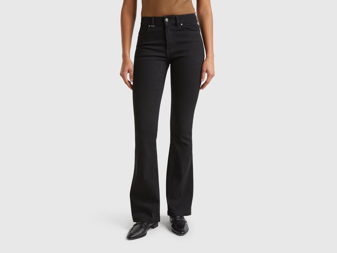 Benetton, Jean Évasé En Coton Mélangé, taille 25, Noir - United Colors of Benetton - Modalova