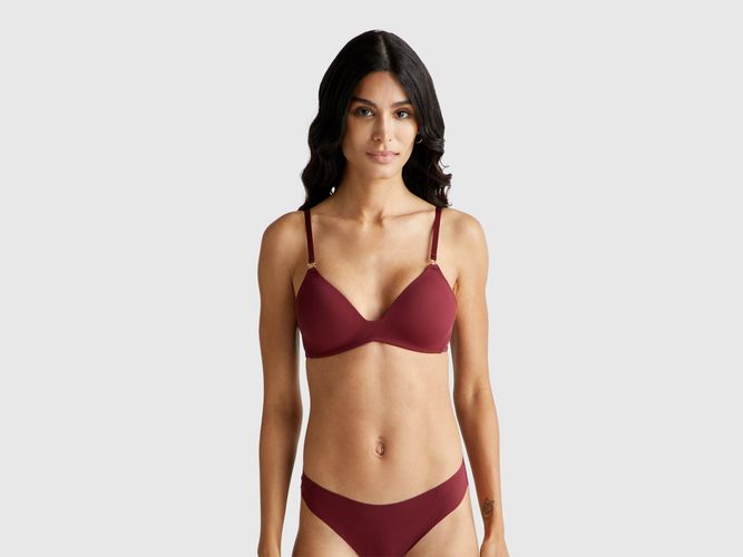 Benetton, Soutien-gorge Triangle Rembourré, taille, Bordeaux - United Colors of Benetton - Modalova