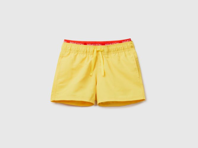 Benetton, Boxer Mare Con Elastico Logato, taglia S, Giallo, Bambini - United Colors of Benetton - Modalova