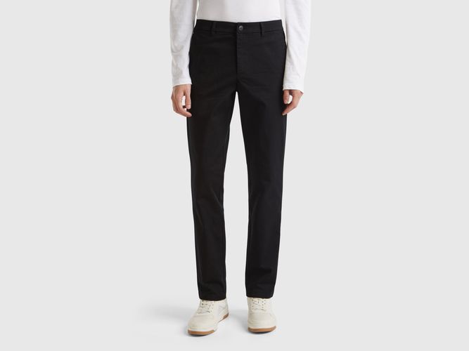 Benetton, Chino Slim En Coton Stretch, taille 42, Noir - United Colors of Benetton - Modalova