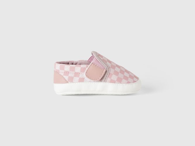 Benetton, Scarpine Slip-on Primi Passi, taglia 19, Rosa Tenue, Bambini - United Colors of Benetton - Modalova