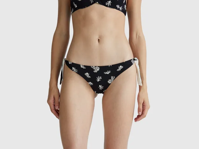 Benetton, Slip De Bain Imprimé Corail, taille L, Noir - United Colors of Benetton - Modalova