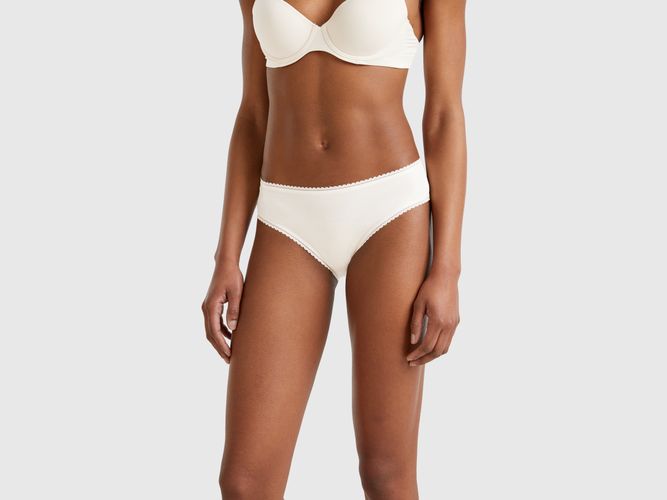 Benetton, Slip Modal Stretch, taille L, Crème - United Colors of Benetton - Modalova