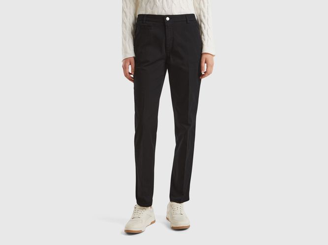 Benetton, Chino Slim Noir En Coton, taille, Noir - United Colors of Benetton - Modalova
