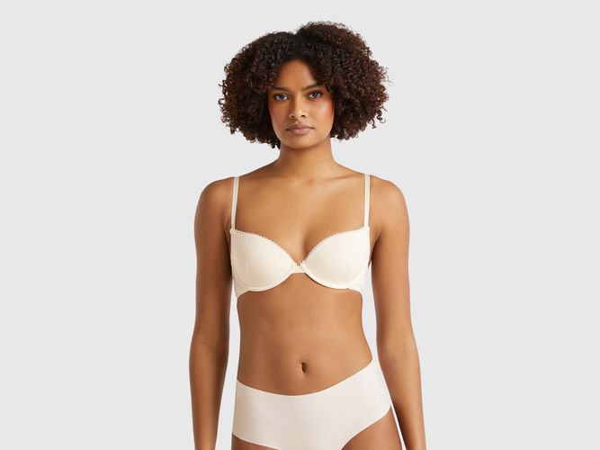 Benetton, Soutien-gorge Push Up En Modal Stretch, taille, Crème - United Colors of Benetton - Modalova