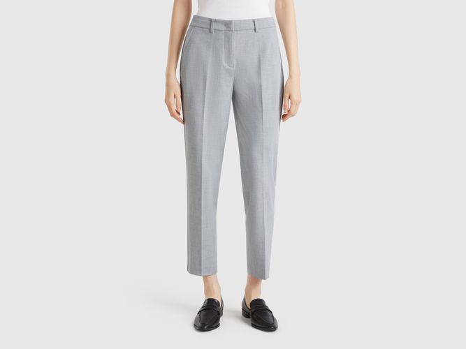 Benetton, Pantalon Fluide Coupe Slim, taille, Gris - United Colors of Benetton - Modalova