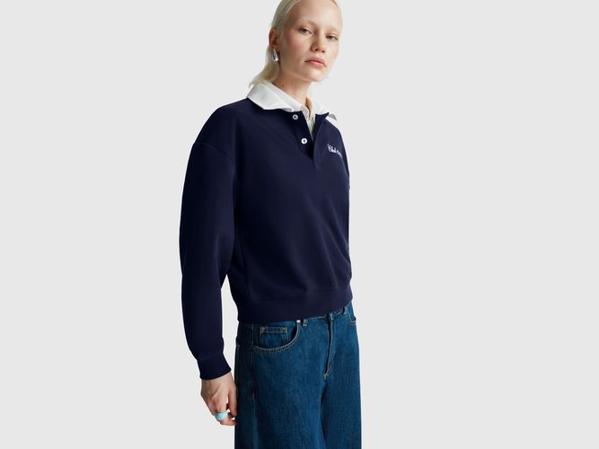 Benetton, Polo Sweat-shirt Coupe Confortable, Taille: S, Bleu Foncé - United Colors of Benetton - Modalova