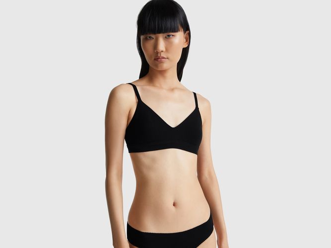 Benetton, Soutien-gorge Triangle Sans Rembourrage, taille 100, Noir - United Colors of Benetton - Modalova