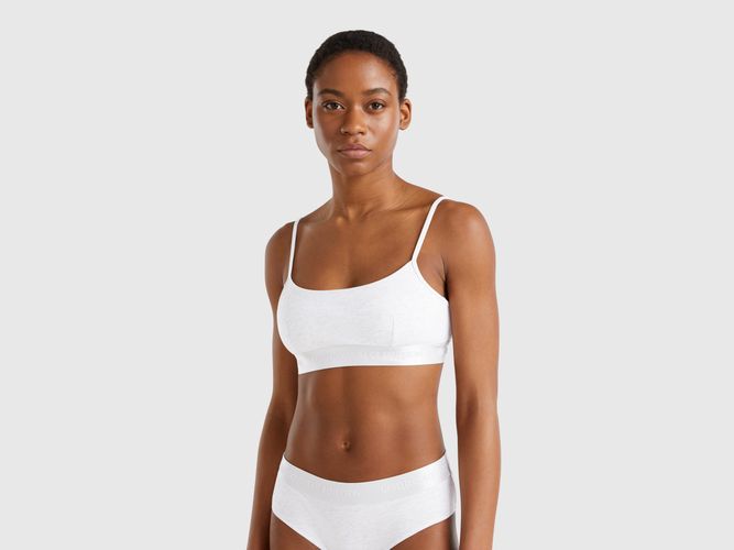 Benetton, Brassière En Coton Stretch, taille 100, Gris - United Colors of Benetton - Modalova