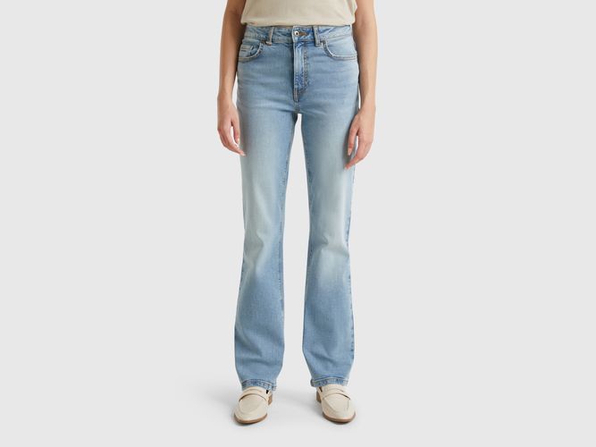 Benetton, Jean Bootcut En Coton Mélangé, taille 25, Bleu Clair - United Colors of Benetton - Modalova