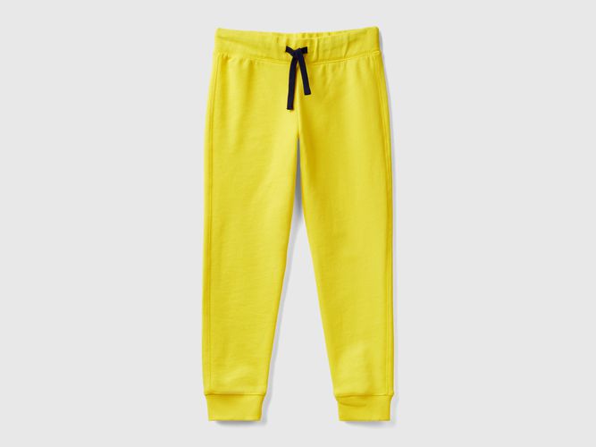 Benetton, Pantaloni In Felpa 100% Cotone, taglia 2XL, Giallo, Bambini - United Colors of Benetton - Modalova