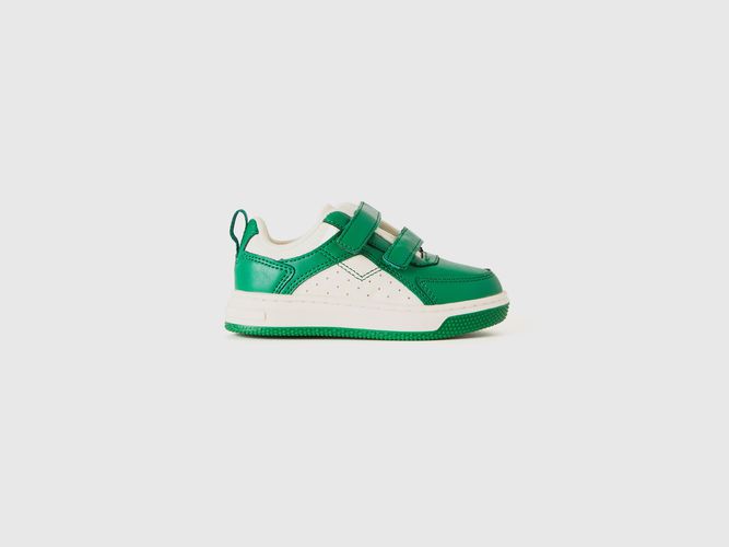 Benetton, Sneakers Basse In Tessuto Spalmato, taglia 26, Verde, Bambini - United Colors of Benetton - Modalova