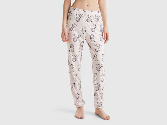 Benetton, Pantalon De Pyjama Garfield 2024 By Paws, Inc., taille XXS, Blanc - United Colors of Benetton - Modalova