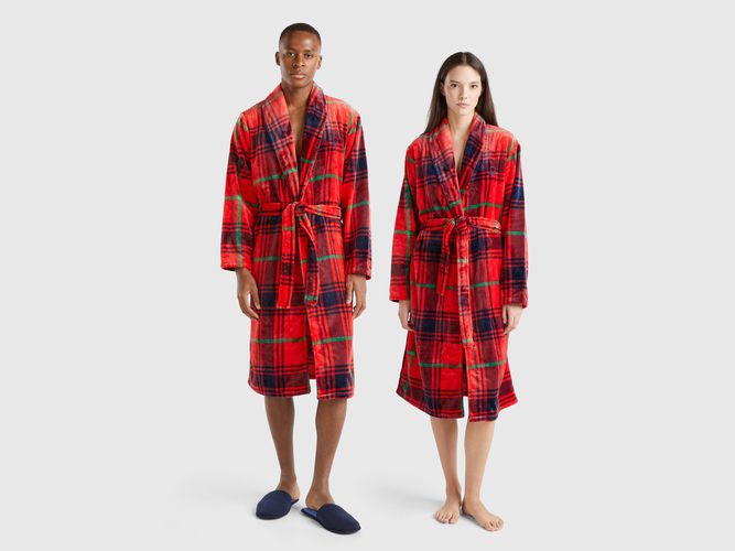 Benetton, Peignoir Tartan, taille L, Rouge - United Colors of Benetton - Modalova